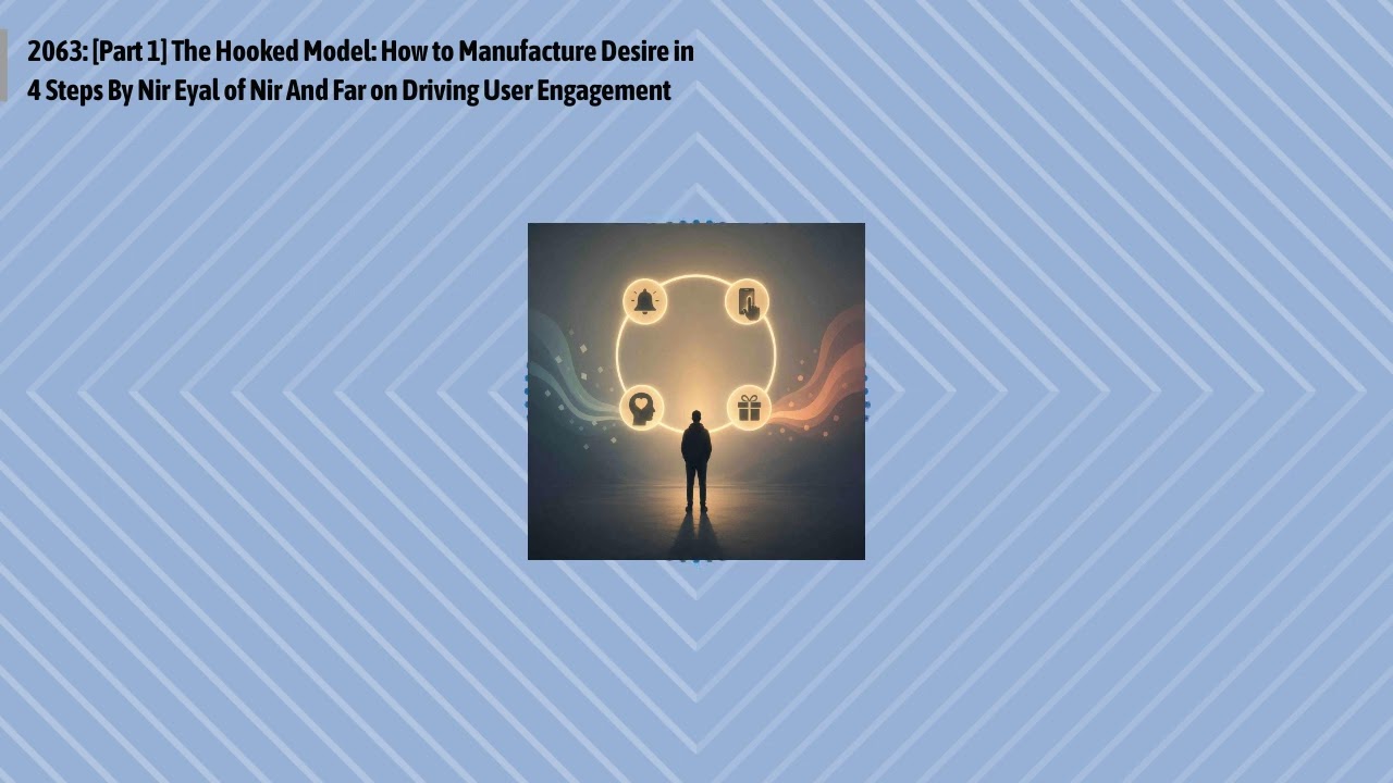 2063: [Part 1] The Hooked Model: How to Manufacture Desire in 4 Steps By Nir Eyal of Nir And Far...