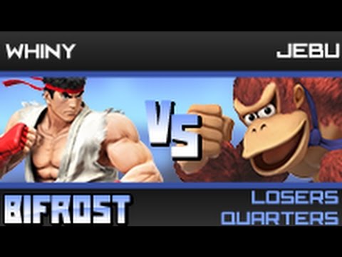 [Bifrost] Losers Quarters - Jebu (Donkey Kong) vs. Whiny (Ryu) - SSB4 Singles