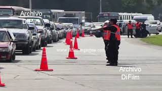 Cortan autopista Ricchieri con trabajadores de ATE despidos en Ezeiza 2010