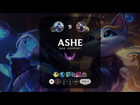 Ashe Support vs Yuumi - KR Master Patch 13.1