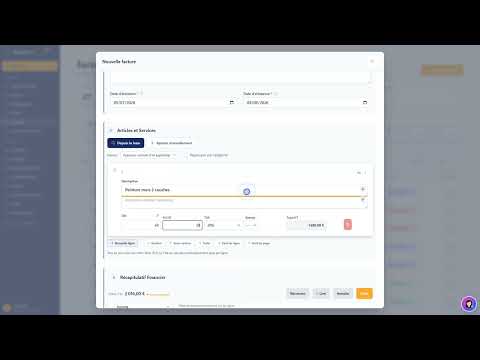 Tutoriel vidéo : Créer une facture — Formation FacturesPro