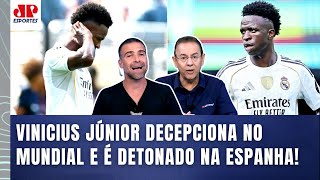‘O Vinicius Júnior tá sendo detonado! Um jornal falou que…’; astro do Real Madrid mal no Mundial