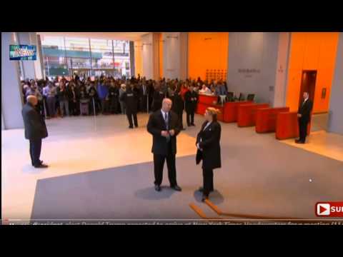 LIVE: President-elect Donald Trump arrives at New York Times Headquarters (11/22/16)