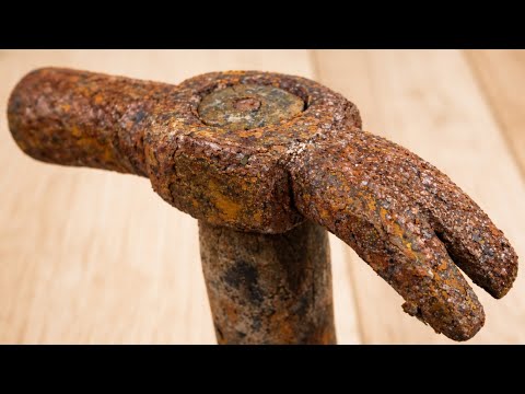 EXTREME Rust Removal | Old Hammer Restoration ASMR