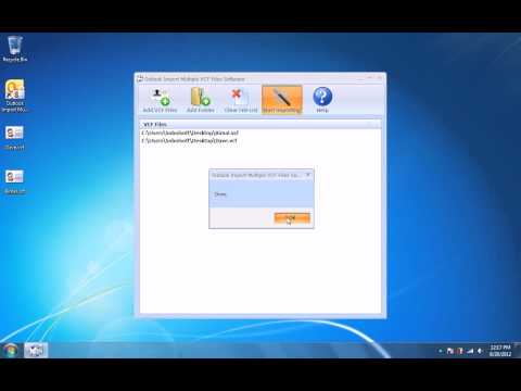 Outlook Import Multiple VCF Files Software