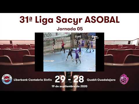 31ª Liga Sacyr ASOBAL J05: Liberbank Cantabria Sinfín - Quabit Guadalajara 29-28