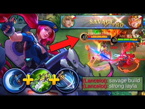 SAVAGE BUILD!! HYPER CARRY LAYLA | TOP 1 GLOBAL LAYLA