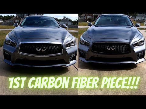 Carbon Fiber Grill Trim Install | INFINITI Q50 | KIRYU'S FIRST CARBON FIBER PIECE