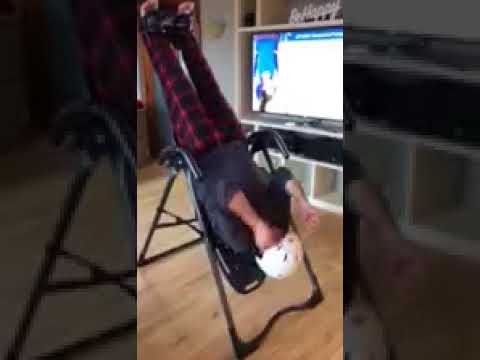 Paddy Teeter on the Inversion Table