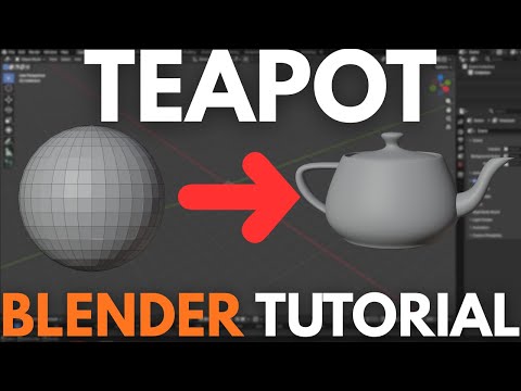 How to Make a Teapot in Blender (Using Extra Mesh Objects Add-on)