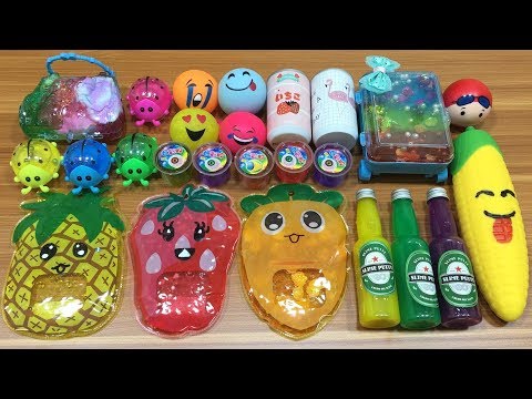 Mixing all my Store Bought Slimes !!! Slimesmoothie Satisfying Slime Videos