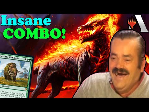 MTG Standard ▷⚡️SURPRISE⚡️ Mammoth COMBO Deck!◁【Zendikar Rising】MTGA Arena