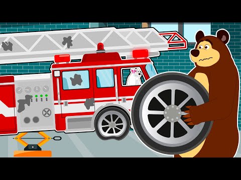 The Bear Garage: Repairing and renewing an Accident Fire Truck | Impressive techniques are revealed