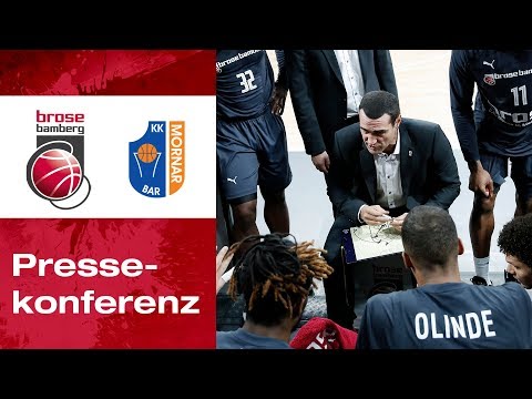 Pressekonferenz Brose Bamberg vs. Mornar Bar 81:76