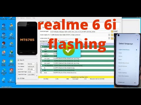 realme 6 6i hang on logo restart auto recovery  done with flash tool