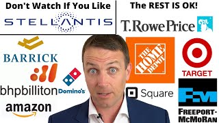 10 Stock Analysis Sunday (Sorry Stellantis....) (TROW, TGT, HD, BHP, AMZN, GOLD, SQ, FCX, DPZ)