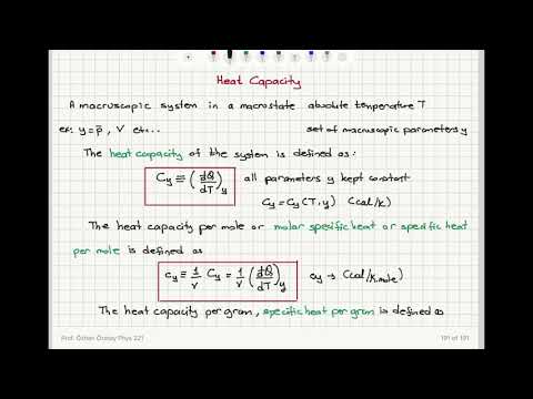 Week 7-10 Heat Capacity