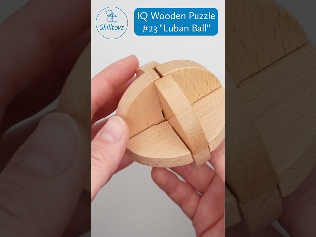 Vídeo relacionado con Planar Ball Wooden Toy Luban Lock Unlock Puzzle Game Science Education Maze Brain Teaser for Kids Adults Family Fun Beech Wood 11.3x12.5x2cm