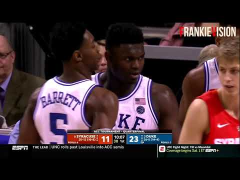 Zion Williamson is BACK | PERFECT 13-13 vs Syracuse