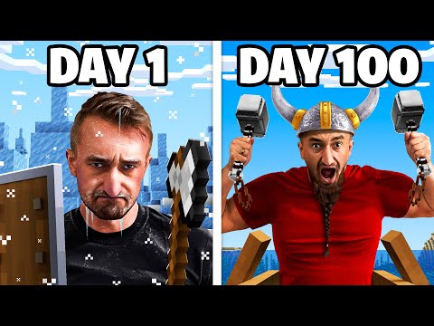 EPIC 100 Days As GOD Mode in Minecraft!
