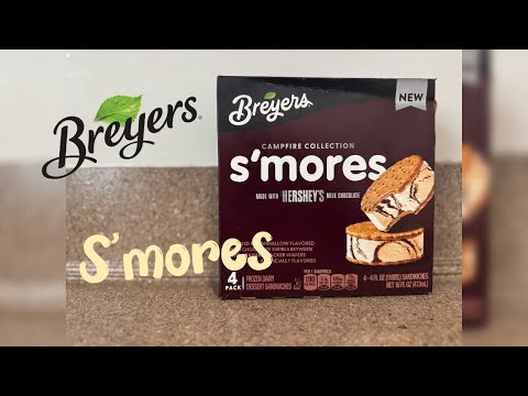 BREYER’S NEW HERSHEY’S SMORES ICE CREAM SANDWICH Ep. 87(@Breyers @hersheys )