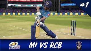 CRICKET 19 | IPL 2021 | MI vs RCB (GAME #1 HIGHLIGHTS!)