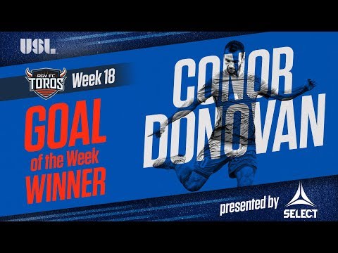 USL Goal of the Week presented by Select - Conor Donovan, Week 18 Winner