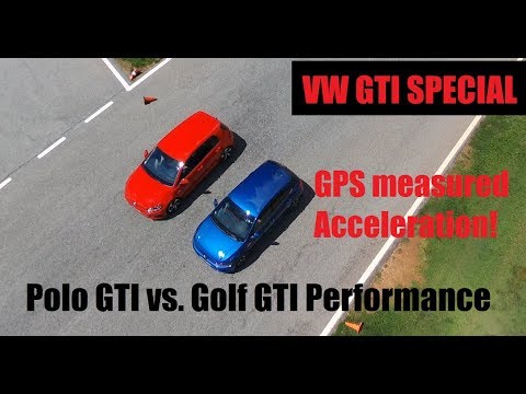 VW GTI Special: Polo GTI vs. Golf GTI - Head to Head race!