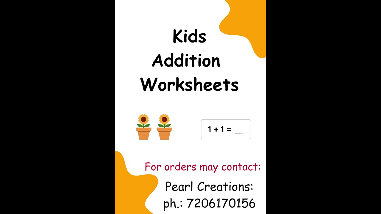 kids addition worksheets