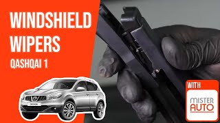 Youtube thumbnail of video "How to replace the windshield wipers Qashqai 1 🌧"