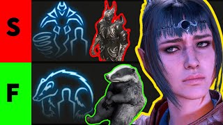 Baldur's Gate 3 BEST DRUID WILDSHAPE FORM Tier List