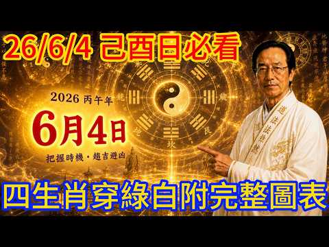 【每日生肖運程】2026/6/4 己酉日定日：如何利用五行氣場順天納福、穩固根基？#倪海廈 #易經#2026運勢