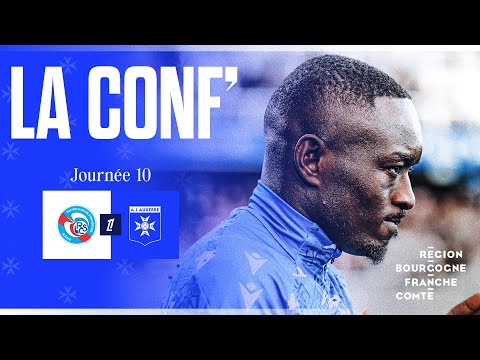 D10 - Press conference with Christophe Pelissier and Assane Dioussé before Strasbourg-AJA