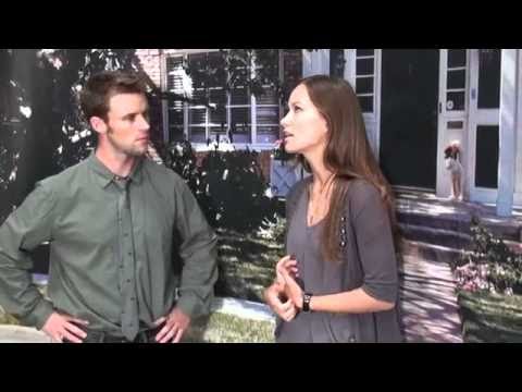 On set of House with Olivia Wilde