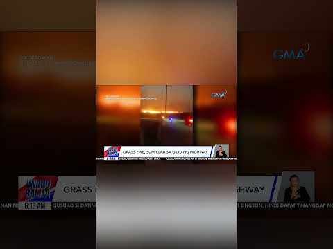 Grass fire, sumiklab sa gilid ng highway sa Cagayan #shorts Unang Balita