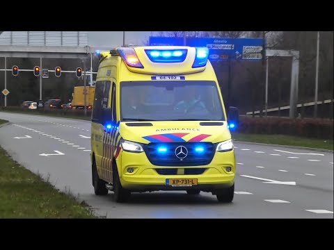 A1 Ambulances uit Noord- en Oost Gelderland en IJsselland met spoed bij Isala Zwolle