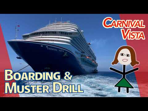 Thumbnail for Carnival Vista Boarding, Muster Drill, and Interior Family Harbor Cabin Preview