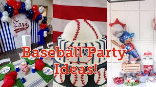 Baseball Birthday Party Ideas!!! DIY Decor, Treats, and Much More!! How To/DIY