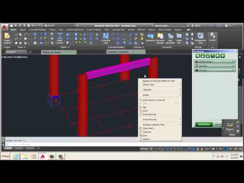 AUTOCAD ADVANCE STEEL 2015 TUTORIAL PART 6
