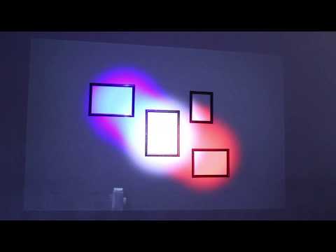 電気電子通信工学科 [NIT] 情報工学科 学生制作「額縁を使ったプロジェクションマッピング」
