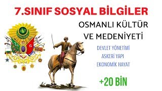 Osmanlıda Kültür Medeniyet (Devlet Yönetimi, Toplumsal Yapı, Ekonomik Yapı)