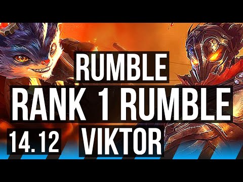 RUMBLE vs VIKTOR (MID) | Rank 1 Rumble, 10/1/2, 900+ games, Godlike | VN Challenger | 14.12