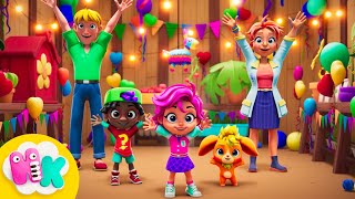 Here We Go Looby Loo 🕺 Let's Dance with Me! | Songs for Kids | HeyKids Nursery Rhymes