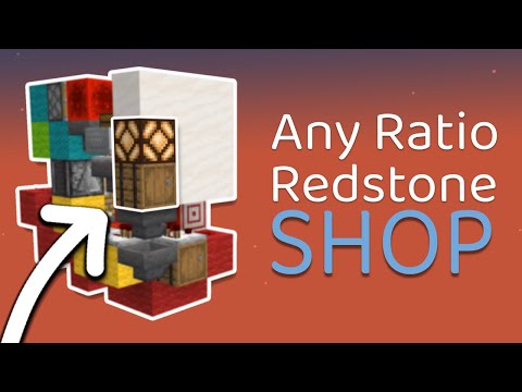 Minecraft: Customizable Redstone Item Shop [Java 1.16+]