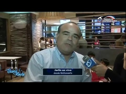 Jarlin desde Mcdonald's En Buena Noche TV