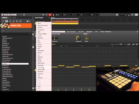 Maschine MKII beat 101 tutorial (how to make a simple beat)