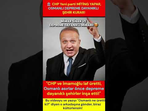 📢 "CHP VE İMAMOĞLU LAF ÜRETİR, OSMANLI DEPREME DAYANIKLI ŞEHİR KURAR! 🔥 " 

🚀 Yahu arkadaş, yıllardır "kentsel dönüşüm yapacağız" diye nutuk atan ama deprem hazırlığını unutan bir yönetim anlayışı var! 🔥  

🎯 Bir de kalkıp "Osmanlı'da bilim yoktu, teknik yoktu" diye kulaktan dolma laflarla tarihi küçümsemeye çalışıyorlar! ✨  

💎 Gelin, İmamoğlu'nun vaatlerde kaldığı yerde Osmanlı'nın asırlar önce taşlara nasıl imza attığına bakalım: 

✨ 1. 📢 MİMAR SİNAN VE YÜZYILLARA MEYDAN OKUYAN MİMARİ! 🎯  

🚀 MİMAR SİNAN öyle statik hesaplar, öyle zemin analizleri yaptı ki. 🎯 .. 📢  

🔥 Marmara’yı sarsan dev depremler geçti, o kubbelerden TEK BİR TAŞ BİLE DÜŞMEDİ! ✨  

🎯 Sadece bina değil; hastanesi, mektebi, aşı eviyle DEPREME DAYANIKLI KÜLLİYELER kurdu! 💎  

⭐ Bugün İmamoğlu bir kentsel dönüşümü bitiremezken, Osmanlı asırlar önce GÜVENLİ ŞEHİRLER inşa etti! 🚀  

🔥 2. 📢 TAKIYÜDDİN VE İSTANBUL'UN GÖBEĞİNDEKİ DEV RASATHANE! 🚀  

🚀 1577 yılında İstanbul'da ASTRONOMİ VE BİLİM MERKEZİ kurdular! ⭐  

💎 Avrupa daha ne olduğunu anlamazken adamlar MEKANİK SAATLER geliştirdi! 🔥  

🎯 Gökyüzünü santim santim tarayan GELİŞMİŞ ALETLERLE uzayı hesapladılar! 🚀  

🔥 Yani Osmanlı sadece toprak kazanmadı, BİLİMİN EN ÜST SEVİYESİNİ üretti! ✨  

💎 SÖZÜN ÖZÜ: 

✨ Lafa gelince şov yapanlar, algı belediyeciliği yönetenler iyi baksın. ⭐ .. 🎯  

📢 Osmanlı laf değil, ESER ÜRETTİ! 🔥  

📢 Sözde değil özde DEPREME DAYANIKLI MÜHENDİSLİK ÜRETTİ! 💎  

🔥 Şimdi "Osmanlı ne yaptı ki? 🔥 " diyen CHP'li arkadaşına bu yazıyı etiketle, biraz gerçek tarih öğrensin! 🎯  

🔥 Yazan: Bülent Taşgın 

💎 #OsmanlıTarihi #BülentTaşgın #MimarSinan #Takıyüddin #Rasathane #OsmanlıBilimi #TarihGerçekleri #Mimarlık #DepremMühendisliği #KentselDönüşüm #Ecdad #ViralTarih 