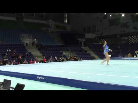 Raya Ranchova BUL FX podium training - 2019 European Championships in Szczecin