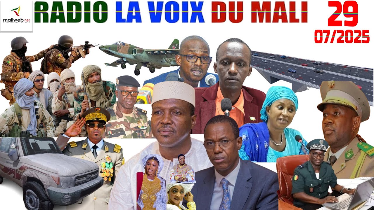 La Revue de Presse de la RADIO LA VOIX DU MALI du 29 Juillet 2025