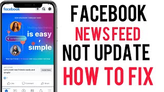 How to fix facebook news feed not update on iPhone | How to fix facebook newsfeed Not opening | 2023